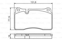 Дисковые тормозные колодки, передние Bosch 0 986 494 207