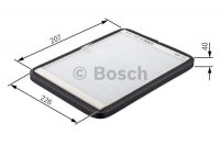Салонный фильтр угольный Bosch 1 987 432 364