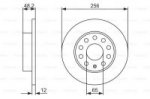 Диск тормозной, задний Bosch 0 986 479 155