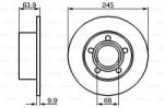 Диск тормозной, задний Bosch 0 986 478 132