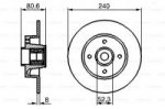 Диск тормозной, задний Bosch 0 986 479 278