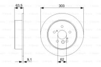 Диск тормозной, задний Bosch 0 986 479 338