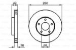 Диск тормозной, передний Bosch 0 986 479 030