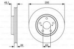 Диск тормозной, передний Bosch 0 986 479 560