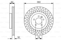 Диск тормозной, передний Bosch 0 986 479 578