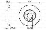 Диск тормозной, передний Bosch 0 986 479 211