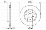 Диск тормозной, передний Bosch 0 986 479 403