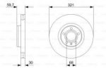 Диск тормозной, передний Bosch 0 986 479 300