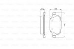 Дисковые тормозные колодки, задние Bosch 0 986 424 553