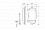 Дисковые тормозные колодки, задние Bosch 0 986 494 108