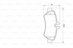 Дисковые тормозные колодки, задние Bosch 0 986 494 123