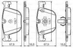 Дисковые тормозные колодки, задние Bosch 0 986 494 294
