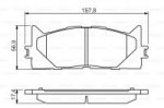 Дисковые тормозные колодки, передние Bosch 0 986 494 430