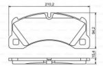 Дисковые тормозные колодки, передние Bosch 0 986 494 206