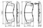 Дисковые тормозные колодки, передние Bosch 0 986 494 146
