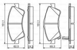 Дисковые тормозные колодки, передние Bosch 0 986 494 187