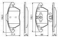 Дисковые тормозные колодки, передние Bosch 0 986 424 825