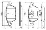 Дисковые тормозные колодки, передние Bosch 0 986 424 825