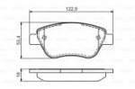 Дисковые тормозные колодки, передние Bosch 0 986 494 132