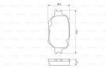 Дисковые тормозные колодки, передние Bosch 0 986 424 808