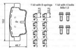 Дисковые тормозные колодки, задние Bosch 0 986 494 222