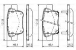 Дисковые тормозные колодки, задние Bosch 0 986 424 798
