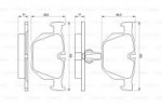 Дисковые тормозные колодки, задние Bosch 0 986 424 766