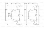 Дисковые тормозные колодки, задние Bosch 0 986 494 006