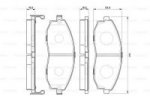 Дисковые тормозные колодки, передние Bosch 0 986 424 670