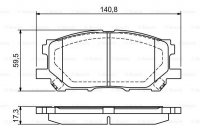 Дисковые тормозные колодки, передние Bosch 0 986 494 218