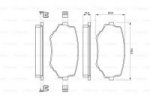 Дисковые тормозные колодки, передние Bosch 0 986 424 669