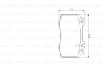 Дисковые тормозные колодки, передние Bosch 0 986 424 705