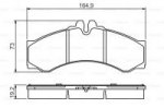 Накладка дискового тормозного механизма, комплект Bosch 0 986 424 832