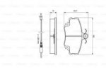 Дисковые тормозные колодки, передние Bosch 0 986 467 720