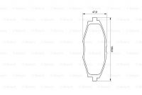 Дисковые тормозные колодки, передние Bosch 0 986 424 512