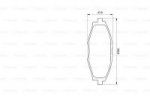Дисковые тормозные колодки, передние Bosch 0 986 424 512