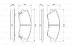 Дисковые тормозные колодки, передние Bosch 0 986 461 127