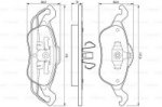 Накладка дискового тормозного механизма, комплект Bosch 0 986 424 450