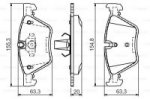 Дисковые тормозные колодки, передние Bosch 0 986 494 118