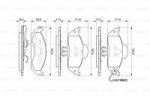 Дисковые тормозные колодки, передние Bosch 0 986 424 611