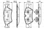 Дисковые тормозные колодки, передние Bosch 0 986 494 165