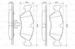 Дисковые тормозные колодки, передние Bosch 0 986 491 900
