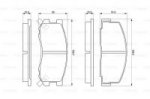 Дисковые тормозные колодки, передние Bosch 0 986 424 133