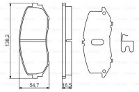 Дисковые тормозные колодки, передние Bosch 0 986 494 241