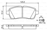 Дисковые тормозные колодки, передние Bosch 0 986 494 195
