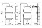 Дисковые тормозные колодки, задние Bosch 0 986 494 255