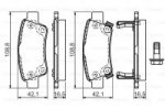 Дисковые тормозные колодки, задние Bosch 0 986 494 329