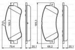 Дисковые тормозные колодки, передние Bosch 0 986 494 302