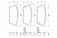 Дисковые тормозные колодки, передние Bosch 0 986 424 695
