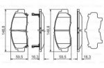 Дисковые тормозные колодки, передние Bosch 0 986 424 722